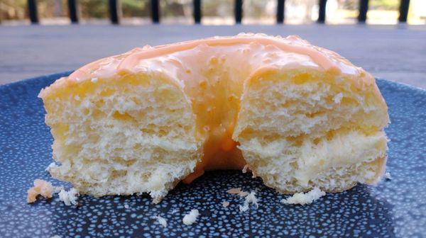 Glaze 'n Daze Donuts 11/28/2020: Orange Glaze Donut (interior)