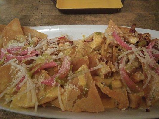 Chipotle chicken nachos minus the black beans.