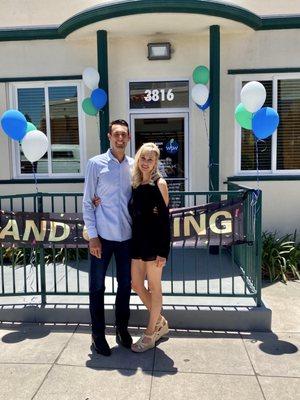 New owner Dr. Danny Mendez and his beautiful wife Holly!