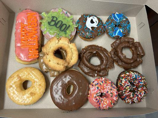 Dozen Donuts on Halloween