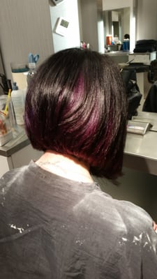 Purple bob