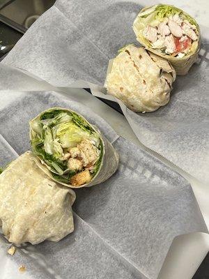 Chicken Caesar Wrap
 Mediterranean Wrap