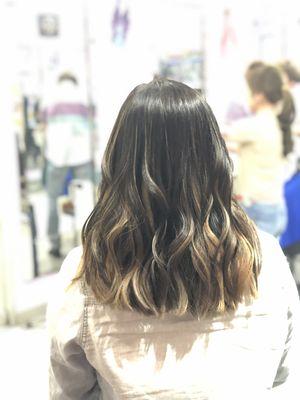 Balayage highlight done by Jason