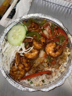 Pepper Shrimp With House Fried Rice