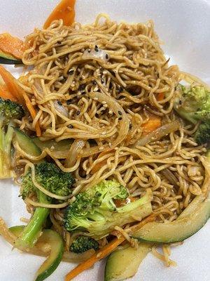 Vegetable Yakisoba, no egg, no mushrooms