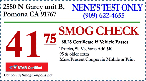 Smog Check Coupon