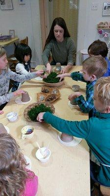 Making fairy garden