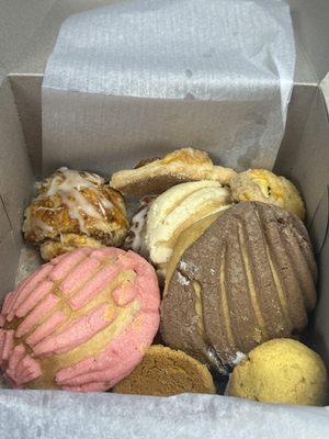 A mixture of Pan Dulce and different treats, strongly recommend.