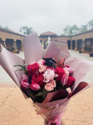 Stunning bouquet for my daughters Kindergarten graduation