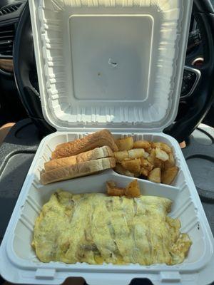 Western omlette $9.95 (instagram: @issa.cheatday)