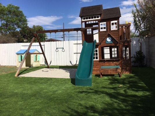 We have a large play area where kids can be kids!