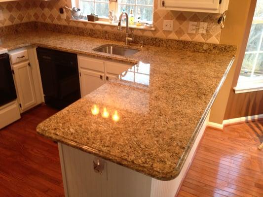 New Venetian Granite with Ogee edge.