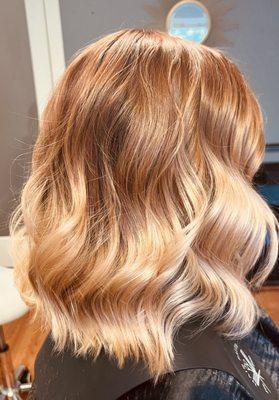 Balayage color, Haircut