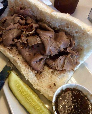 Hot Italian Beef Sub (spicy)