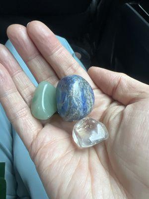 Aventurine, lapis lazuli and smoky quartz