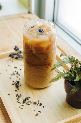 Organic Cold Brew with House-made Organic Lavender Syrup. 
 
 Your soul will thank you. ;)