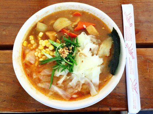 Delicious vegan ramen, from a truck!