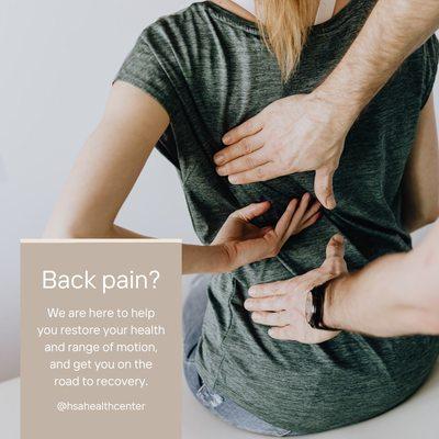 We are here to help you get your pain relieved.