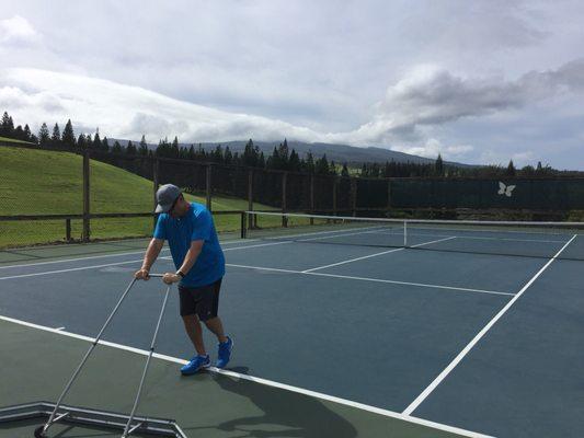 $25 per person and we had to squeegee our own court.