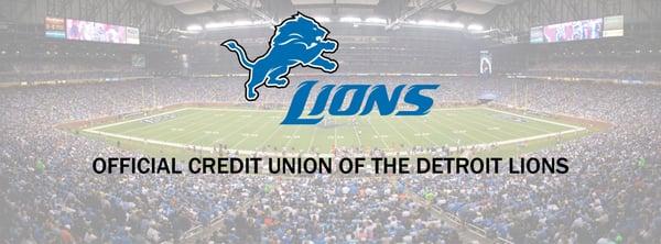 DMCU is the OFFICIAL CREDIT UNION of the DETROIT LIONS