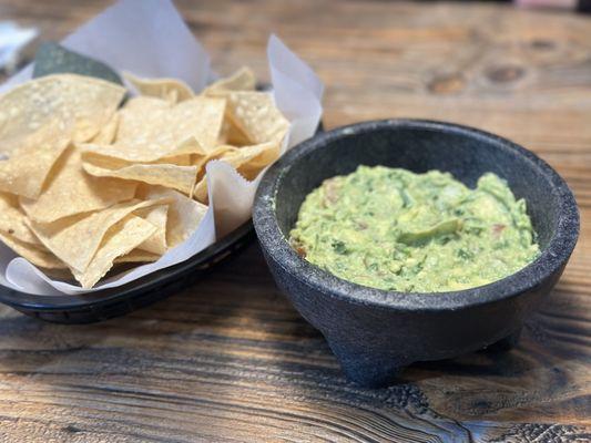 Guacamole and chips