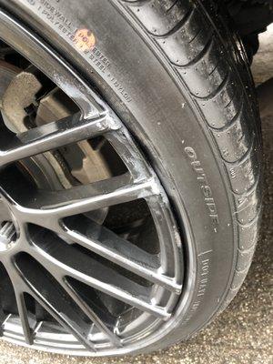 Wheel damage