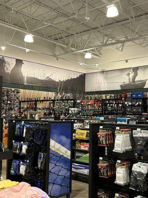 Dicks sporting goods NEW outdoors section ohh wait I mean a fishing section 1/4 the size before the remodel