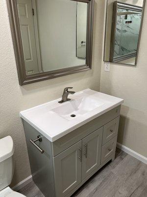 bathroom renovation, plumbing and installation, painting and electricity