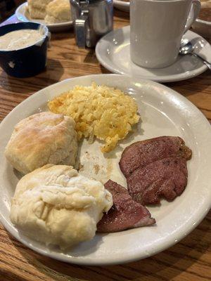 Biscuit breakfast THEY BROUGHT MORE HAM