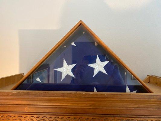 Burial flag of a loved one