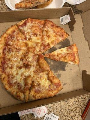 You guys have great food, but poor pizza cutting skills.