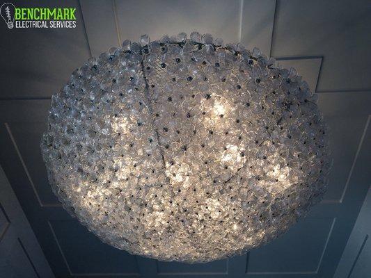 Crystal Flower Chandelier.