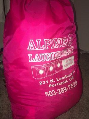 Free laundry bag