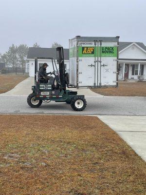 This driver was so pleasant & experienced.  He put the container EXACTLY were we needed it WITHOUT any damage to our driveway or lawn.