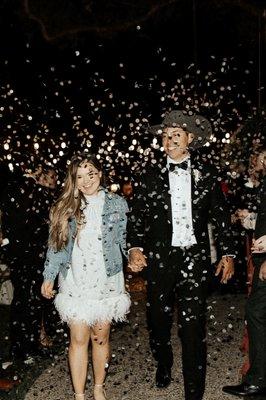 When sparklers won't do...confetti for the win!