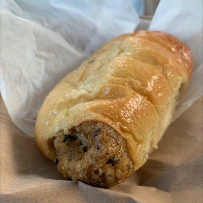 Spicy boudin kolache