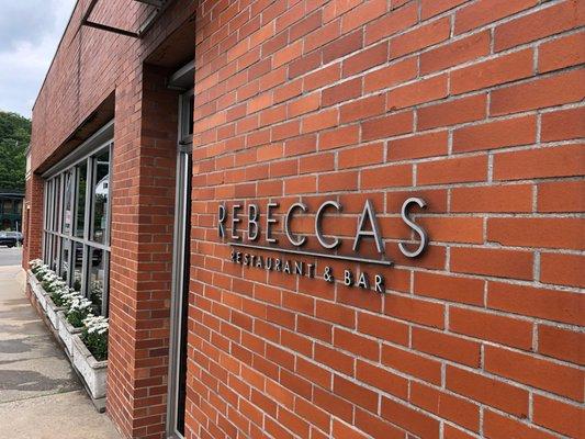 Front entrance of Rebeccas Restaurant and Bar