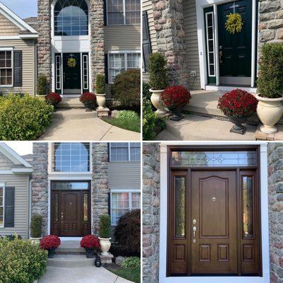 New front entry door-before and after