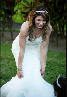 A brides smile ... priceless