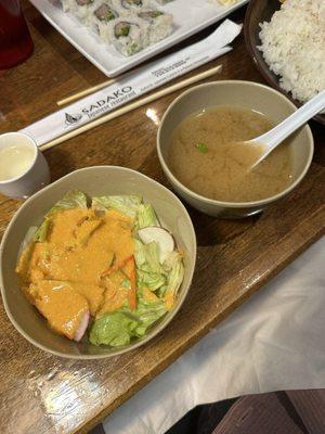 Miso Soup, House Salad