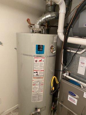 BEFORE: Big Water heater taking up room