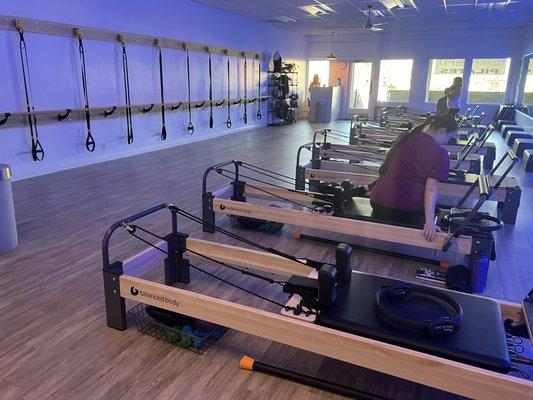 studio space - trx, barre and reformer pilates equipment