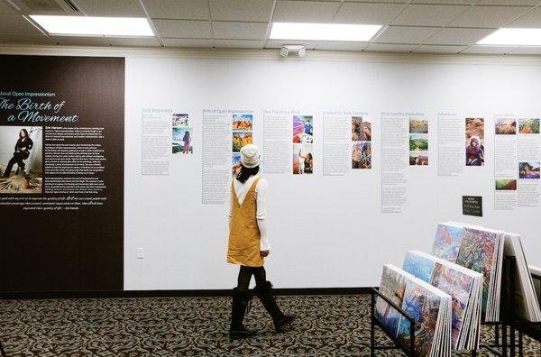 Erin's Biography wall which gives an inside look into her journey