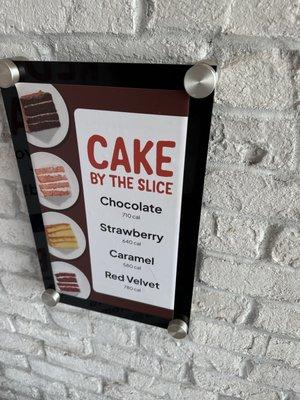 Cake by the slice