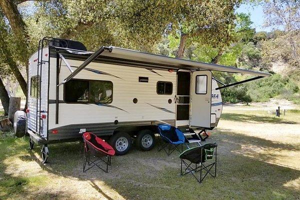 Just one of the many RVs and trailers available to rent today!