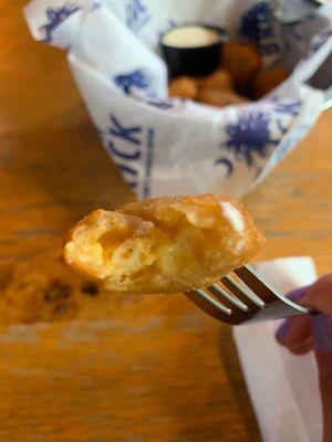 Inside Mac and Cheese Bites