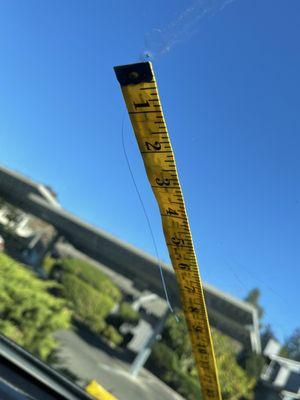 9 inches crack made by toyota mechanic on 9/15/2023