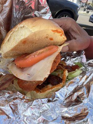 hot chicken sandwich