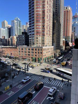 View from the area by the lobby