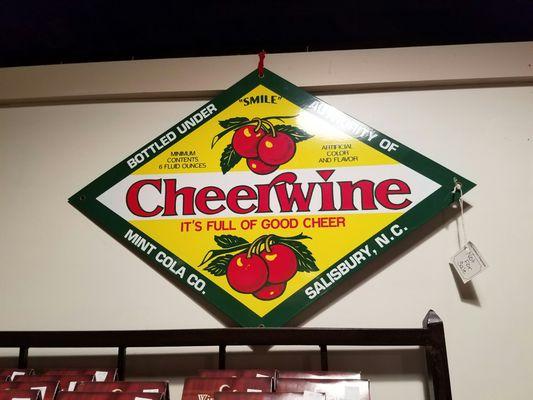 Beautiful old Cheerwine sign